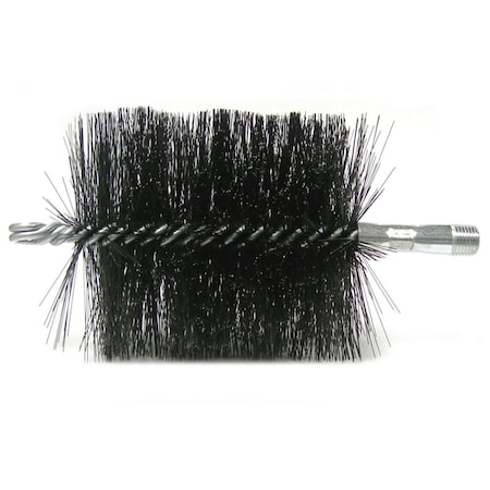 Weiler 4" Double Spiral Flue Brush .012 Steel Fill 44169